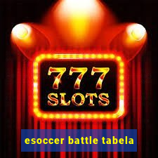 esoccer battle tabela